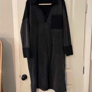 Chic Soul Black and Gray Dress